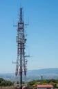 Communication tower in Barcelona Royalty Free Stock Photo