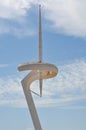 Communication Tower in Barcelona Spain Royalty Free Stock Photo