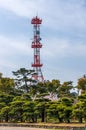 Communication Tower and cityscape viewed from Tamamo Par Royalty Free Stock Photo