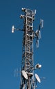 Communication Tower: Gsm, Umts, 3G and radio Royalty Free Stock Photo