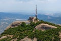 Communication tower in Montserrat mountain Royalty Free Stock Photo