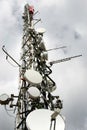 Communication tower in Spain Royalty Free Stock Photo