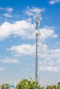 The Communication tower technology and blue sky Royalty Free Stock Photo