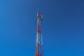 communication tower. Telco Trellis for 3G 4G 5G Apocalypse Internet Communication, mobile, FM Radio and Television Broadcasting On