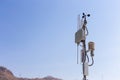 Communication towers and weather monitoring equipment at Srinakarin Dam