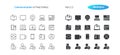 Communication UI Pixel Perfect Well-crafted Vector Thin Line And Solid Icons 30 2x Grid for Web Graphics and Apps.