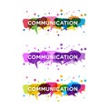 Communication Vector icon design illustration Royalty Free Stock Photo