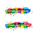 Communication Vector icon design illustration Royalty Free Stock Photo