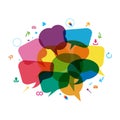 Communication Vector icon design illustration Royalty Free Stock Photo