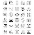 Communication vector icon which can easily modify or edits set every single icons can easily modify or edit Royalty Free Stock Photo