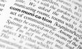 Communication word definition Royalty Free Stock Photo