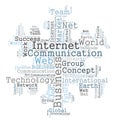 Communication word cloud Royalty Free Stock Photo