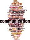 Communication word cloud Royalty Free Stock Photo