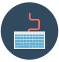 Keyboard Isolated Vector icon that can be easily modified or edit Royalty Free Stock Photo