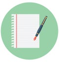 Writing Isolated Vector icon that can be easily modified or edit Royalty Free Stock Photo