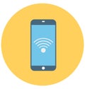 Wifi Connection Isolated Vector icon that can be easily modified or edit Wifi Connection Isolated Vector icon that can be easily Royalty Free Stock Photo