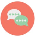 Speech Bubble Isolated Vector icon that can be easily modified or edit