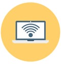 Wifi Connected Isolated Vector icon that can be easily modified or edit Royalty Free Stock Photo