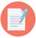 Writing Isolated Vector icon that can be easily modified or edit Royalty Free Stock Photo