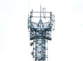 Communications antenna tower Royalty Free Stock Photo