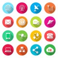 Communications colorful Icons Vector