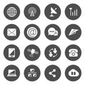 Communications Icons Vector Royalty Free Stock Photo