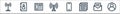 communications line icons. linear set. quality vector line set such as user, message, newspaper, smartphone, telephone, phone book