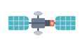 Communications Satellite Icon for Global Information, vector design Generative AI Royalty Free Stock Photo