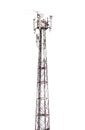 Communications tower with anten Royalty Free Stock Photo