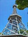 Communications tower built with steel and modern architectural design Royalty Free Stock Photo