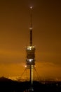 Communications tower of Collserola (Barcelona) Royalty Free Stock Photo