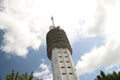 Communications tower for digital television DAB+ radio and telecommunications in Alphen aan den Rijn. Royalty Free Stock Photo