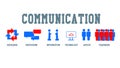 communiction concept and icon Royalty Free Stock Photo