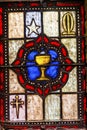 Communion Cup Stained Glass Saint Mary& x27;s Catholic Church San Antonio Texas Royalty Free Stock Photo