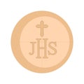 Communion host icon Royalty Free Stock Photo