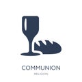 Communion icon. Trendy flat vector Communion icon on white background from Religion collection