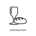 Communion icon. Trendy modern flat linear vector Communion icon