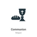 Communion vector icon on white background. Flat vector communion icon symbol sign from modern religion collection for mobile Royalty Free Stock Photo