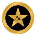 Communism star button.