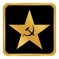 Communism star button.