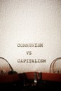 Communism versus capitalism Royalty Free Stock Photo