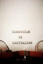 Communism versus capitalism