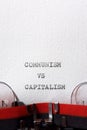 Communism versus capitalism