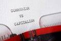 Communism versus capitalism Royalty Free Stock Photo