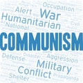 Communism word cloud. Vector made with the text only.