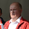 Communist Party leader Gennady Zyuganov at the press festival in Moscow.