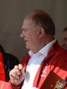 Communist Party leader Gennady Zyuganov at the press festival in Moscow.