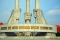 Communist Party Monument, Pyongyang, North-Korea Royalty Free Stock Photo