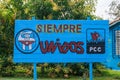 Communist propaganda in Vinales Valley, Cuba Royalty Free Stock Photo