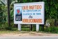 Communist propaganda in Vinales Valley, Cuba Royalty Free Stock Photo
